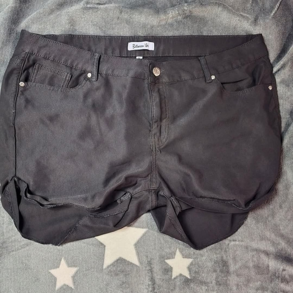 Women's Black Denim Shorts
